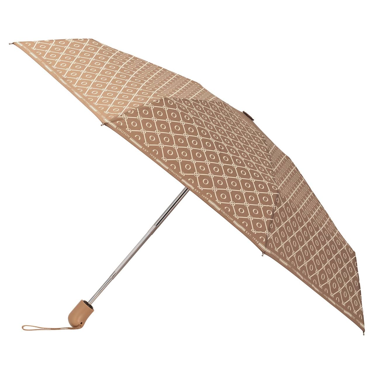 Parker Small Umbrella - Dark Fawn/Cream | Oroton
