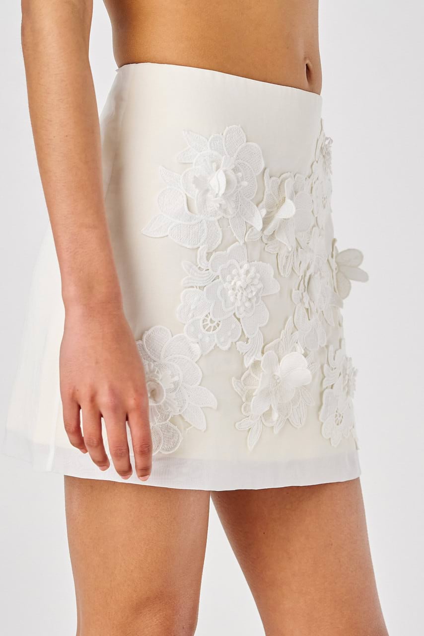Mimi Cream Lace Skirt – Style Me Luxe