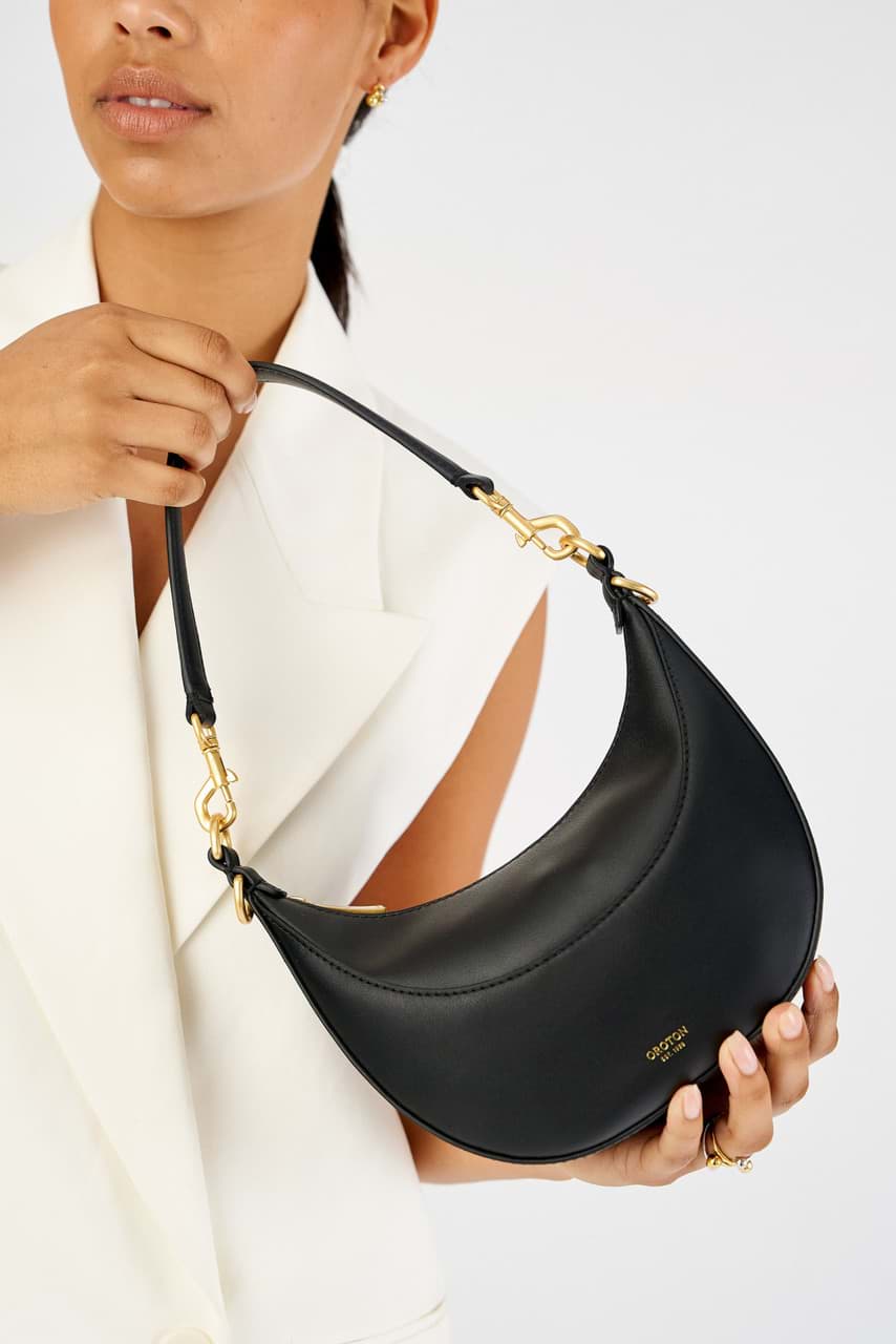 Florence Small Shoulder Bag - Black | Oroton