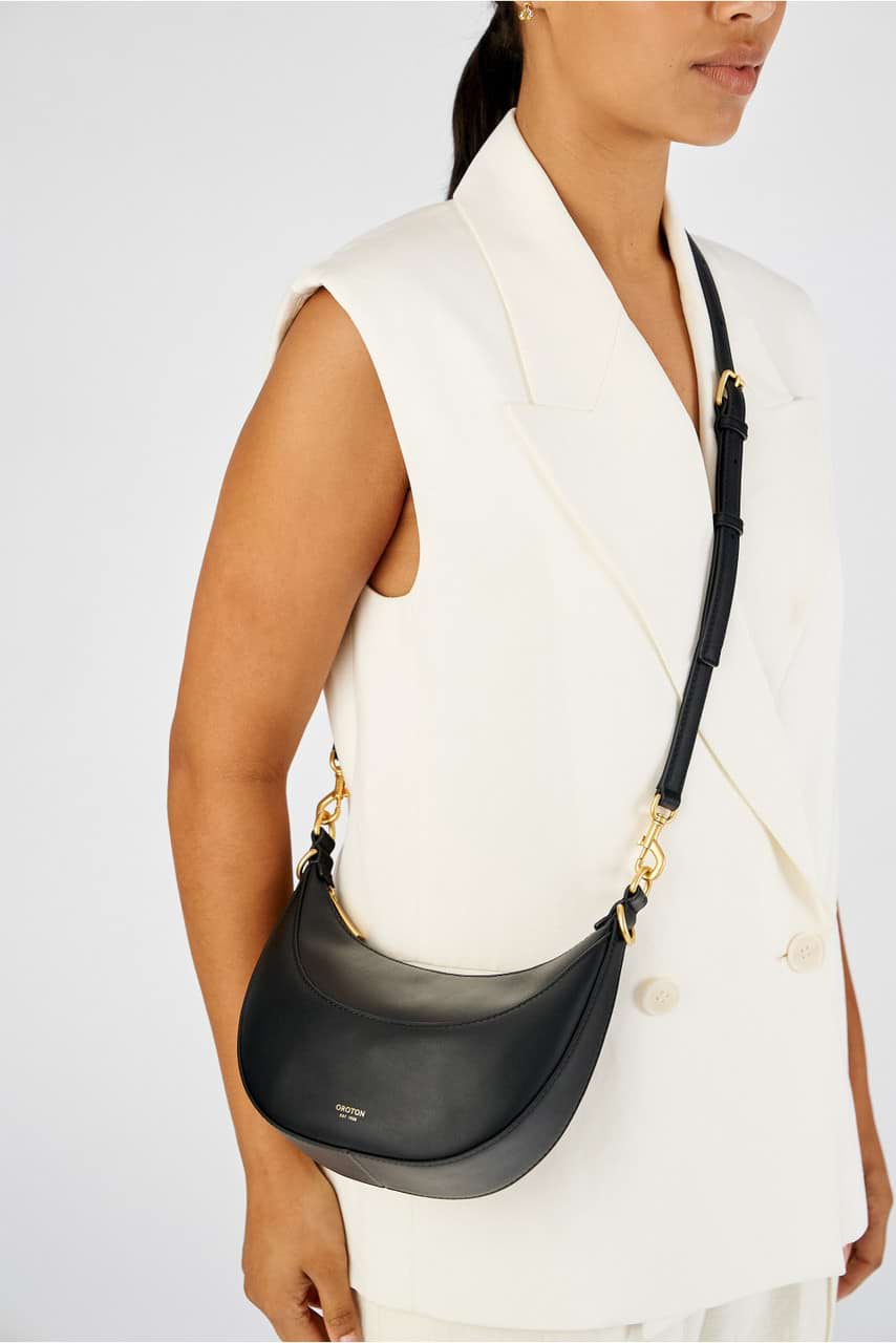Florence Small Shoulder Bag - Black | Oroton