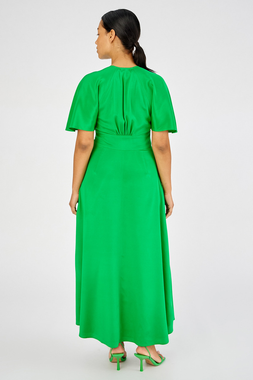 Cape Sleeve Dress - Jewel Green | Oroton