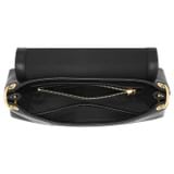 Internal product shot of the Oroton Alexa Medium Satchel in Black and Nappa Leather for Women