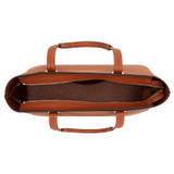 Internal product shot of the Oroton Anika 15" Tote & Cover in Cognac and Pebble leather for Women