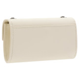 Back product shot of the Oroton Bella Clutch Wallet in Milk/Matte Silver and Soft Saffiano for Women