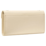 Back product shot of the Oroton Bella Clutch Wallet in Milk and Soft Saffiano for Women