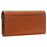 Back product shot of the Oroton Bella Clutch Wallet in Cognac and Soft Saffiano for Women