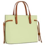 Back product shot of the Oroton Harriet Mini Tote in Pear and Saffiano Leather With Smooth Leather Trim for Women