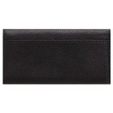Back product shot of the Oroton Anika Continental Wallet in Black and Pebble leather for Women