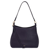 Front product shot of the Oroton Byron Large Hobo in Midnight Blue and Pebble Leather for Women