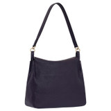 Oroton Byron Large Hobo in Midnight Blue and Pebble Leather for Women