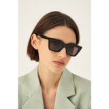 Oroton Astrid Sunglasses in Black and Acetate for Women