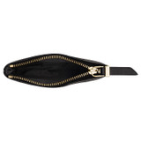 Oroton Elsie Coin Pouch in Black and Elsie Signature Jacquard Fabric/Vachetta Leather for Women
