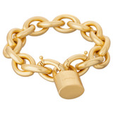 Oroton Evie Bracelet in Worn Gold and Brass Base With 18CT Gold Plating for Women