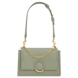 Oroton Elina Small Satchel in Shale Grey and Pebble Leather for Women