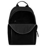 Internal product shot of the Oroton Elsie Nylon Backpack in Black and Nylon And Pebble Leather for Women
