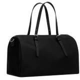 Back product shot of the Oroton Elsie Nylon Gym Tote in Black and Nylon And Pebble Leather for Women