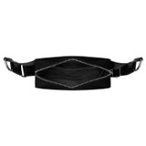 Internal product shot of the Oroton Elsie Nylon Waist Bag in Black and Nylon And Pebble Leather for Women