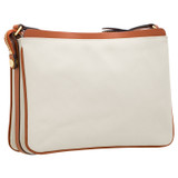 Back product shot of the Oroton Ariel Crossbody in Natural/Cognac and Coated canvas for Women