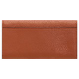 Back product shot of the Oroton Anika Continental Wallet in Cognac and Pebble leather for Women