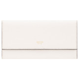 Front product shot of the Oroton Anika Continental Wallet in Cream and Pebble leather for Women