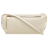 Oroton Alison Crossbody in Ecru and Pebble Leather Body With Smooth Leather Trims for Women