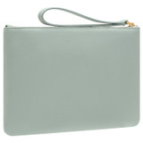 Oroton Eve Medium Pouch in Duck Egg and Pebble leather for Women