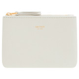 Front product shot of the Oroton Eve Small Pouch in Cream and Pebble leather for Women