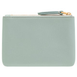 Back product shot of the Oroton Eve Small Pouch in Duck Egg and Pebble leather for Women
