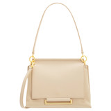 Oroton Elm Medium Day Bag in French Vanilla and Pebble Leather With Smooth Leather Trim for Women