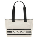 Oroton Lara Medium Tote in Natural and Recycled Canvas for Women