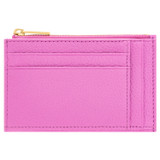 Oroton Jemima 4 Credit Card Zip Pouch in Fuchsia and Pebble Cow Leather for Women