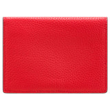 Oroton Lilly 4 Credit Card Fold Wallet in Crimson and Pebble leather for Women