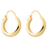Oroton Fiona Mini Chunky Hoops in Gold and Brass Base With 18CT Gold Plating for Women