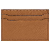 Back product shot of the Oroton Heather Credit Card Sleeve in Tan and Pebble Leather for Women