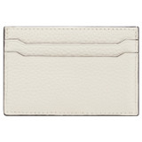 Back product shot of the Oroton Heather Credit Card Sleeve in Cream and Pebble leather for Women
