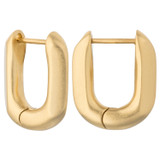 Oroton Lacey Small Hoops in Worn Gold and Brass Base With 18CT Gold Plating for Women