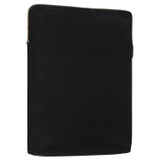 Back product shot of the Oroton Inez Nylon 13" Laptop Cover in Black and Nylon / Saffiano Leather for Women