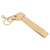 Oroton Ivy Keyring in Mango and Smooth Leather for Women