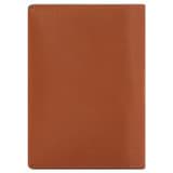 Back product shot of the Oroton Inez Passport Cover in Cognac and Split saffiano leather for Women