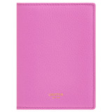 Oroton Jemima Passport Sleeve in Fuchsia and Pebble Cow Leather for Women