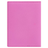 Back product shot of the Oroton Jemima Passport Sleeve in Fuchsia and Pebble Cow Leather for Women