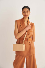 Oroton Jade Crossbody in Mango and Smooth Leather for Women