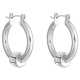 Oroton Kori Hoops in Silver/Clear and  for Women