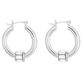 Oroton Kori Hoops in Silver/Clear and  for Women