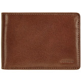 Front product shot of the Oroton Katoomba 4 Credit Card Mini Wallet in Whiskey and Vegetable Tanned Leather for Men