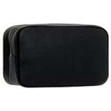 Back product shot of the Oroton Jemima Beauty Bag in Black and Pebble leather for 