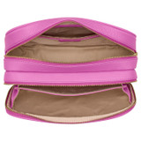 Oroton Jemima Beauty Bag in Fuchsia and Pebble Cow Leather for Women