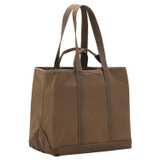 Back product shot of the Oroton Kane Large Shopper Tote in Khaki and Recycled Canvas for Women