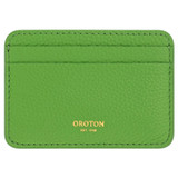 Front product shot of the Oroton Jemima Card Sleeve in Garden and Pebble Cow Leather for Women