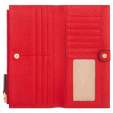 Oroton Lilly Slim Zip Wallet in Crimson and Pebble leather for Women